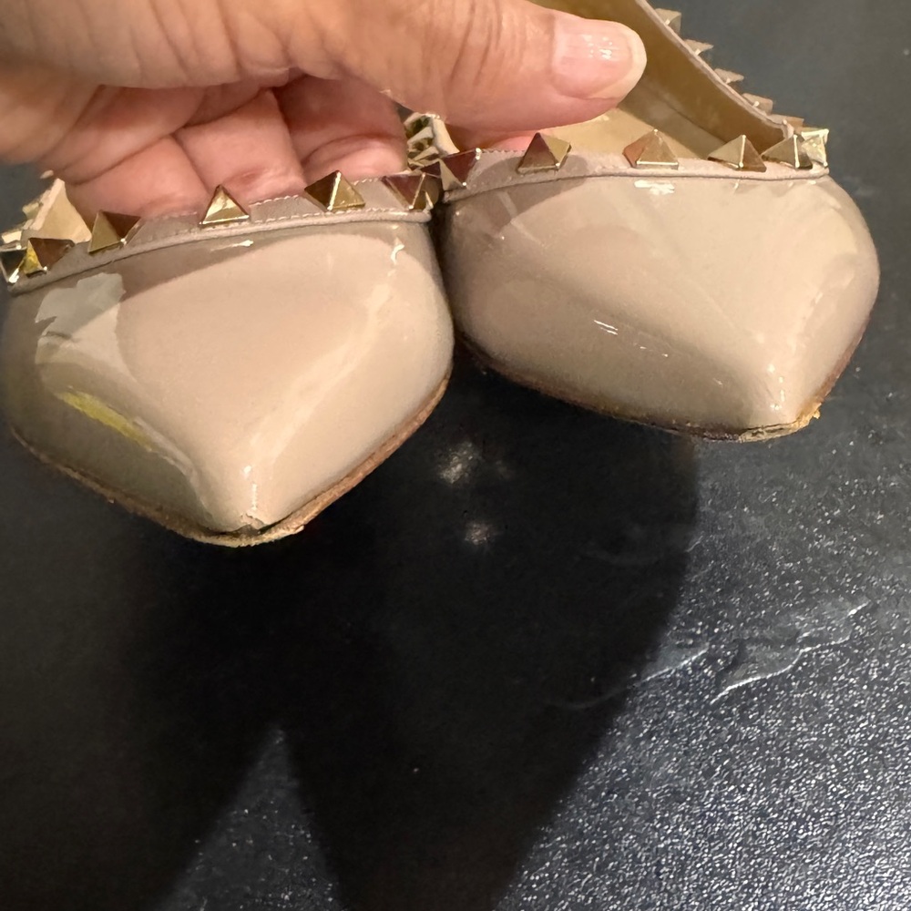Valentino Garavani Poudre Studded  ballet Flats 38.5/ 8.5 made in Italy - Picture 5 of 10
